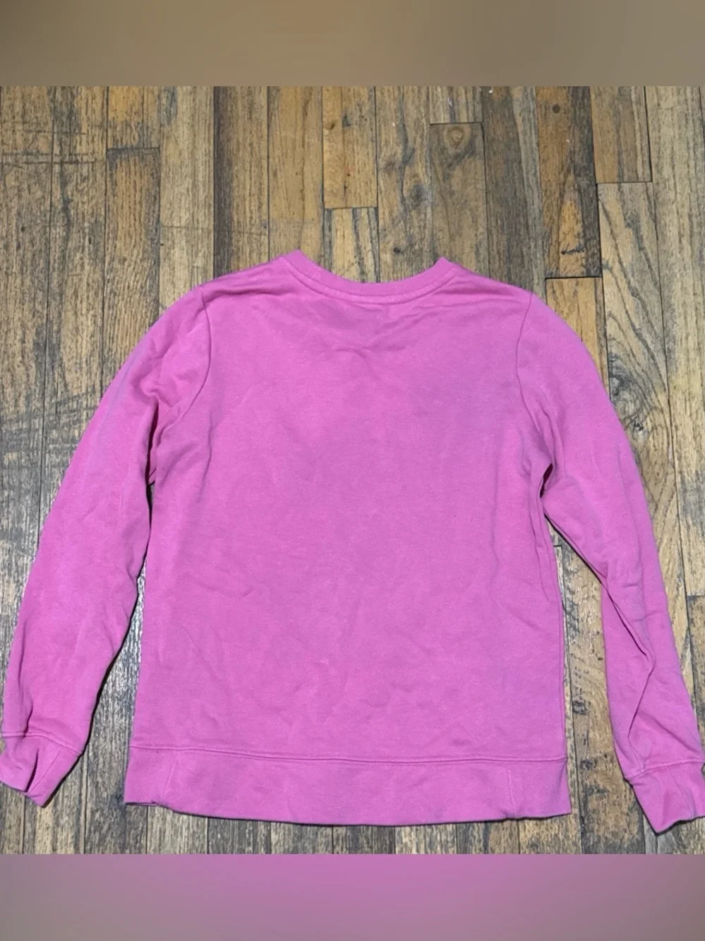 Nike Pink Crew Sweatshirt with Gold Accent